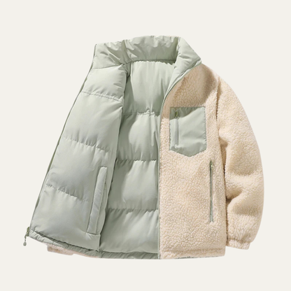 VogeLuxe | Doudoune réversible en sherpa pour homme 2