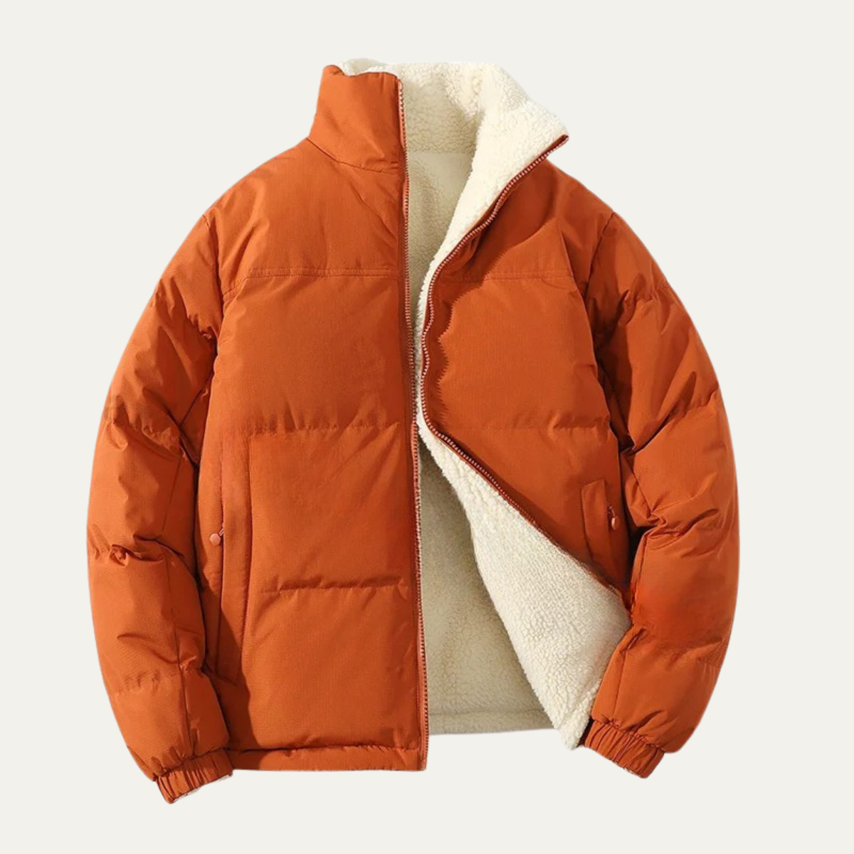 VogeLuxe | Doudoune réversible en sherpa pour homme 4