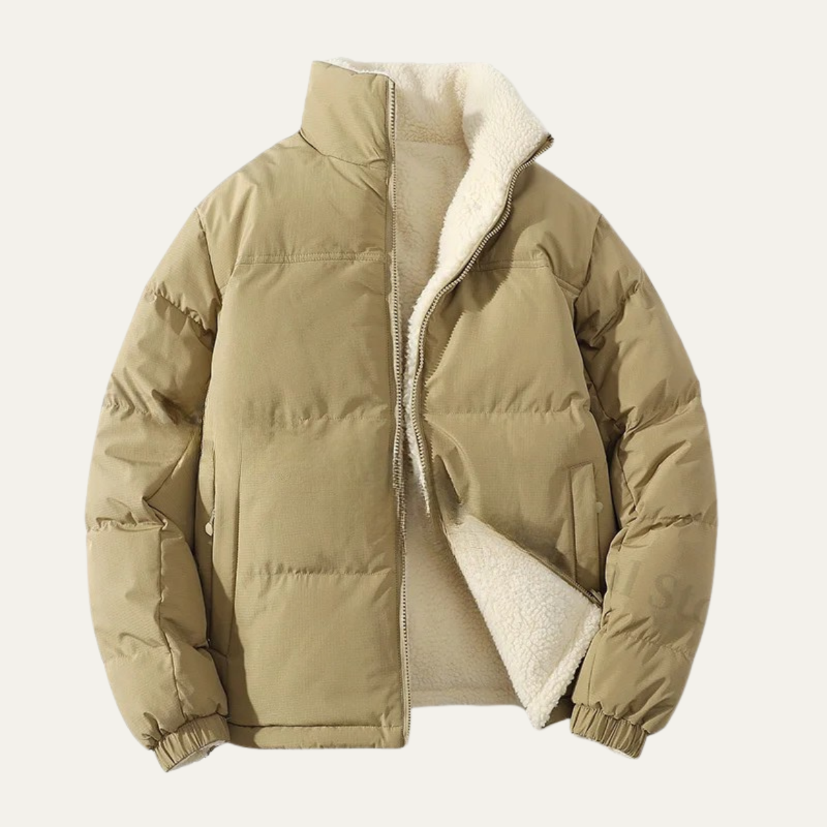 Doudoune Homme Réversible Sherpa Doux et Chaud