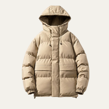 Parka homme à capuche imperméable et chaud