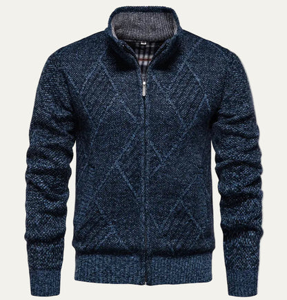 Gilet Maille Homme Col Montant Élégant