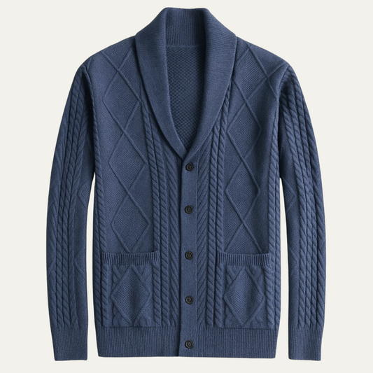 VogeLuxe | Gilet boutonné à col châle pour homme 0