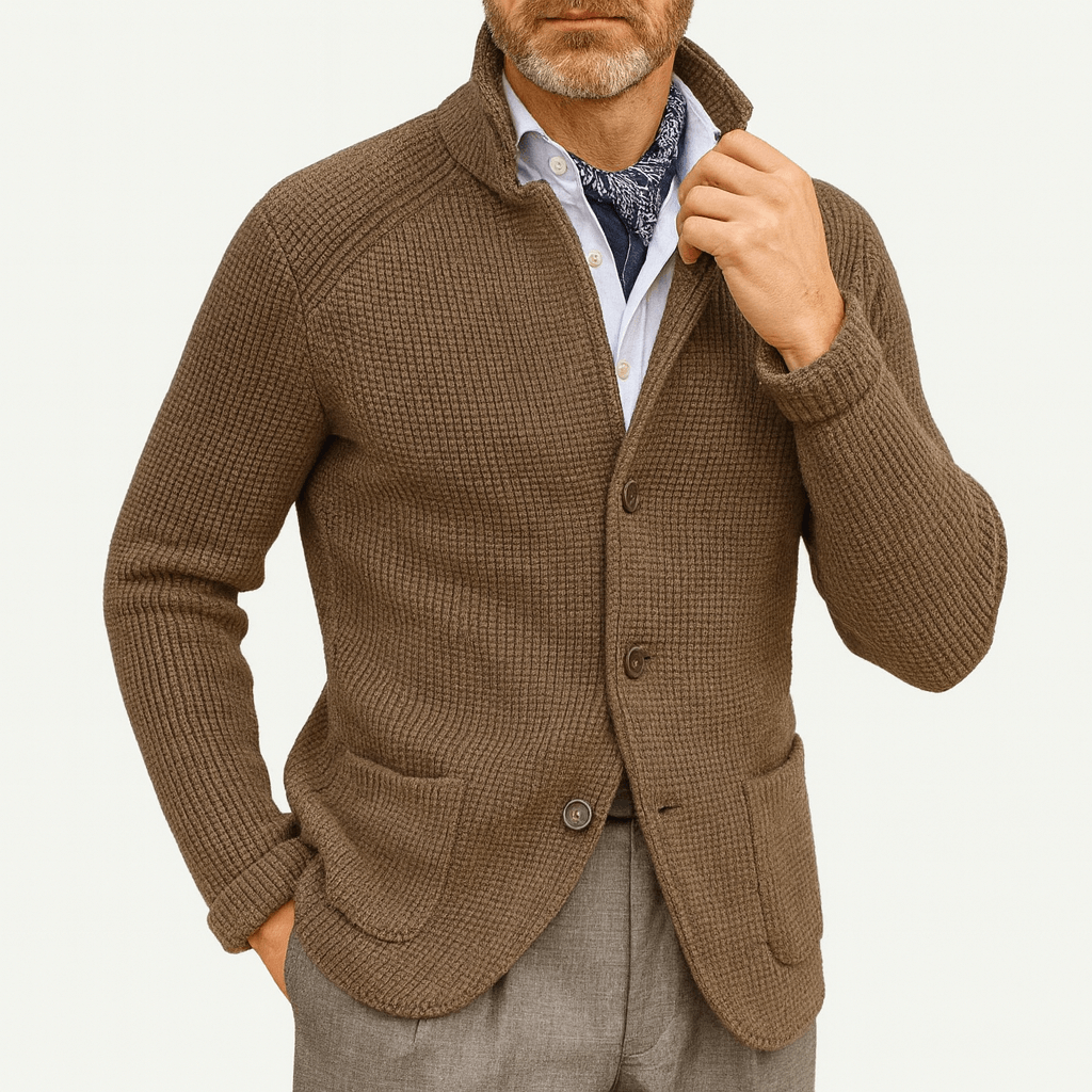 Cardigan Homme Épais et Confortable en Maille Douce