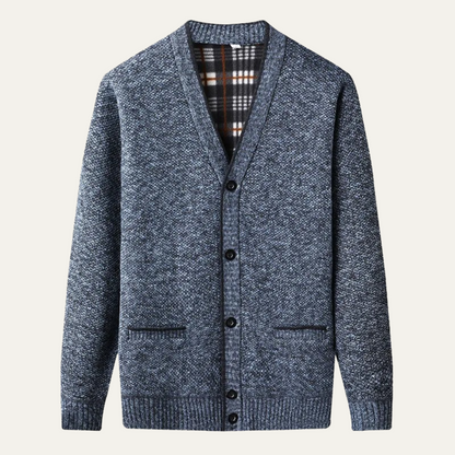 VogeLuxe | Gilet boutonné en maille raffinée pour homme 0