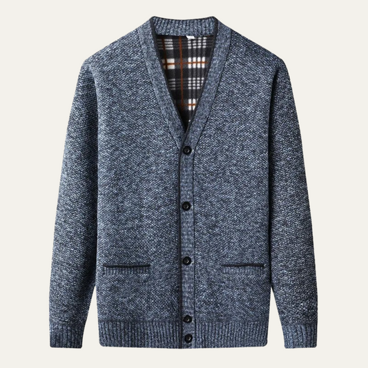 VogeLuxe | Gilet boutonné en maille raffinée pour homme 0