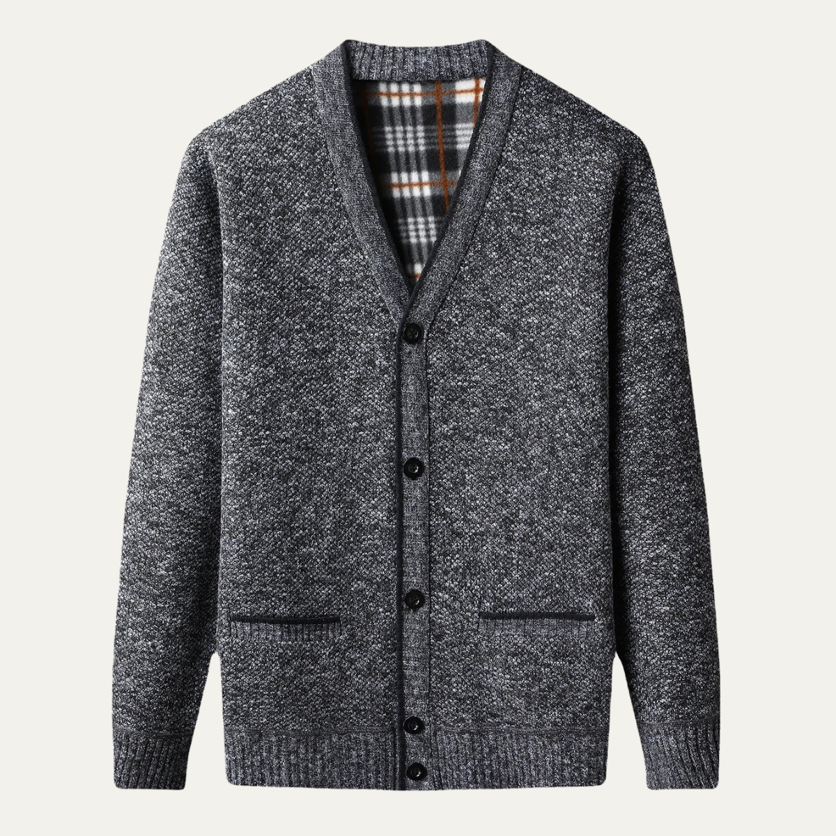 VogeLuxe | Gilet boutonné en maille raffinée pour homme 5