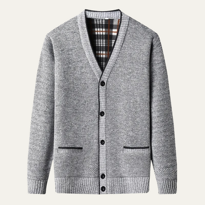 VogeLuxe | Gilet boutonné en maille raffinée pour homme 6