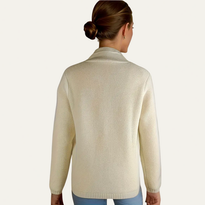 VogeLuxe | Gilet boutonné texturé pour femme 1