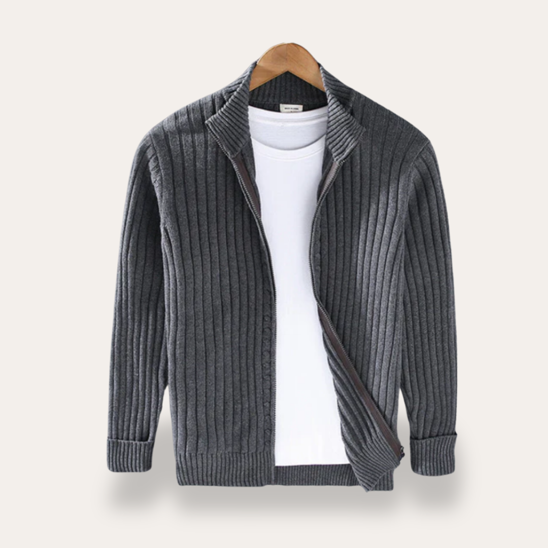 Gilet en maille côtelée pour homme décontracté et confortable - PanierRoyale