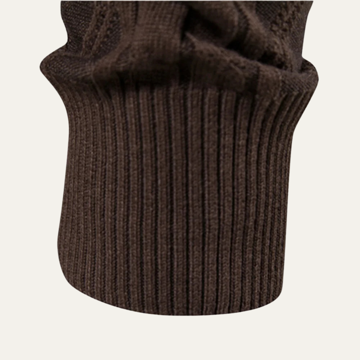 VogeLuxe | Gilet cardigan homme à col châle et torsades 1
