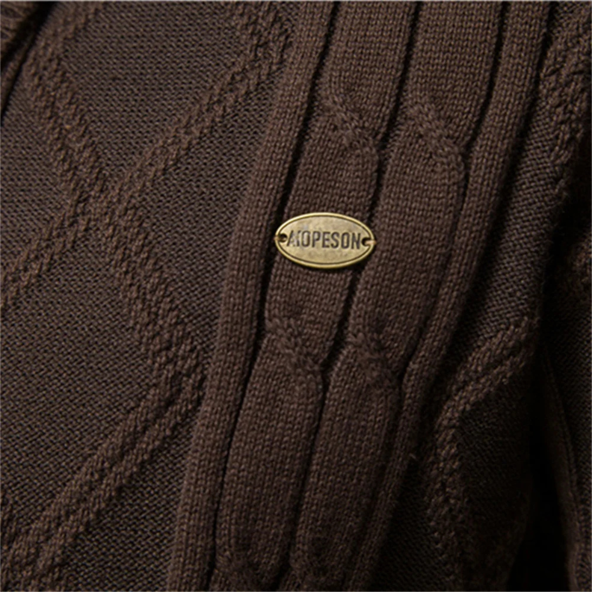 VogeLuxe | Gilet cardigan homme à col châle et torsades 2