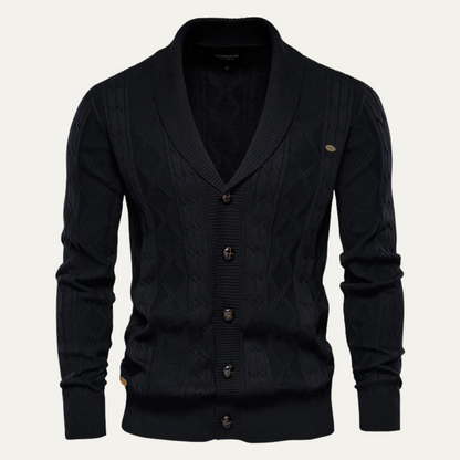 Gilet Homme Col Châle Élégant et Confortable