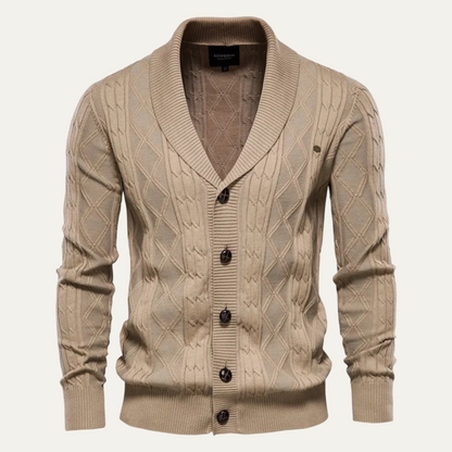 Gilet Homme Col Châle Élégant et Confortable