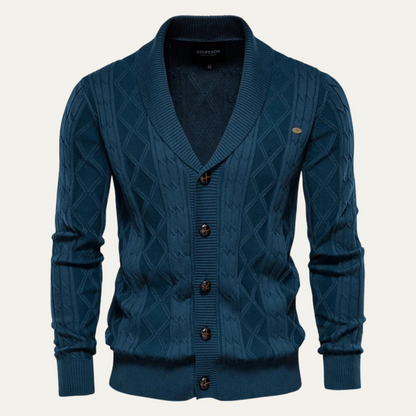 Gilet Homme Col Châle Élégant et Confortable