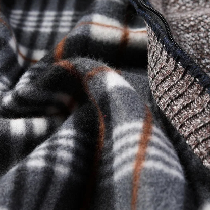 VogeLuxe | Gilet cardigan zippé en maille texturée pour homme 2