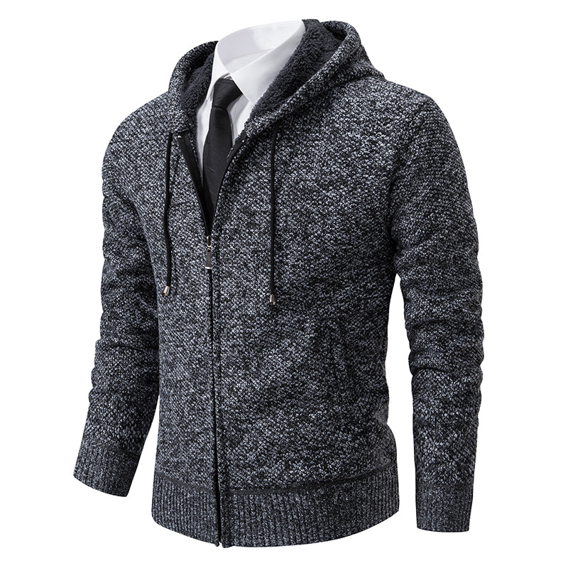 VogeLuxe | Gilet cardigan zippé texturé pour homme 0