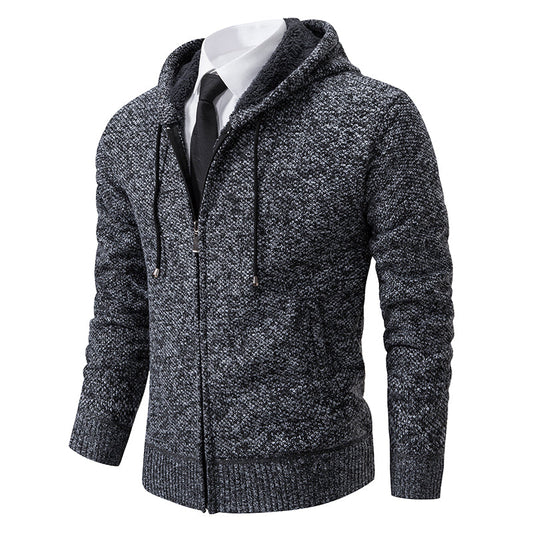 VogeLuxe | Gilet cardigan zippé texturé pour homme 0