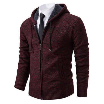 VogeLuxe | Gilet cardigan zippé texturé pour homme 2