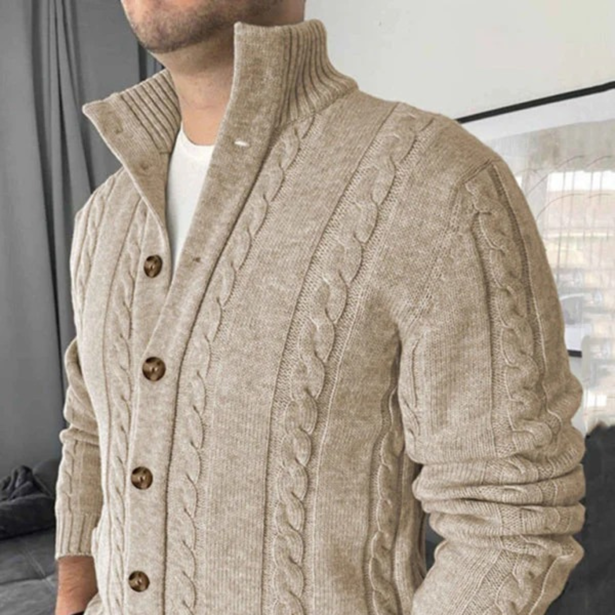 VogeLuxe | Gilet classique à col châle pour homme 4