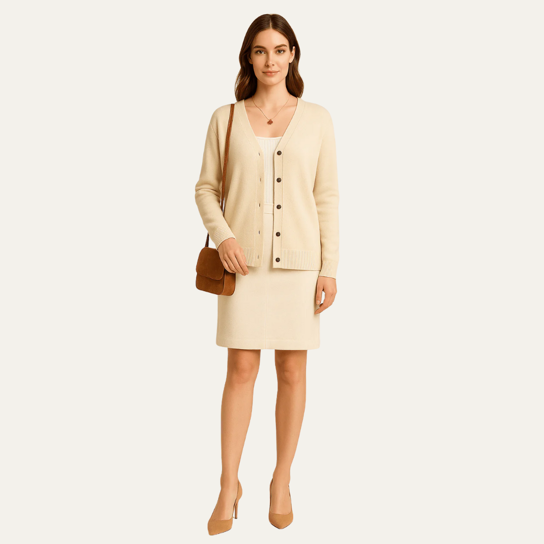 VogeLuxe | Gilet classique boutonné pour femme 3