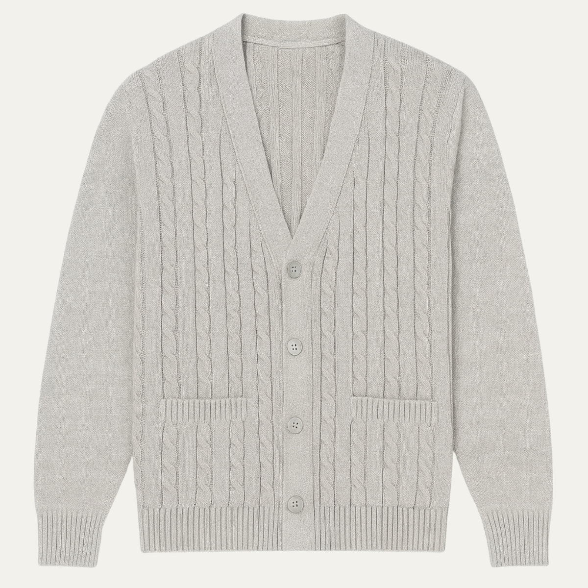VogeLuxe | Gilet classique en maille torsadée pour homme 1