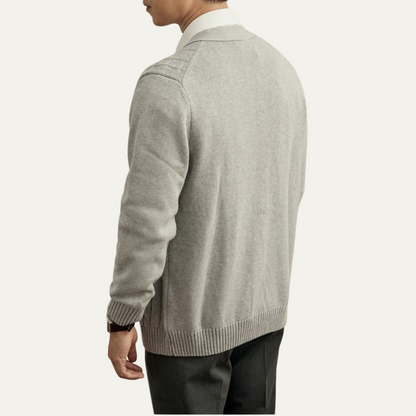 VogeLuxe | Gilet classique en maille torsadée pour homme 2