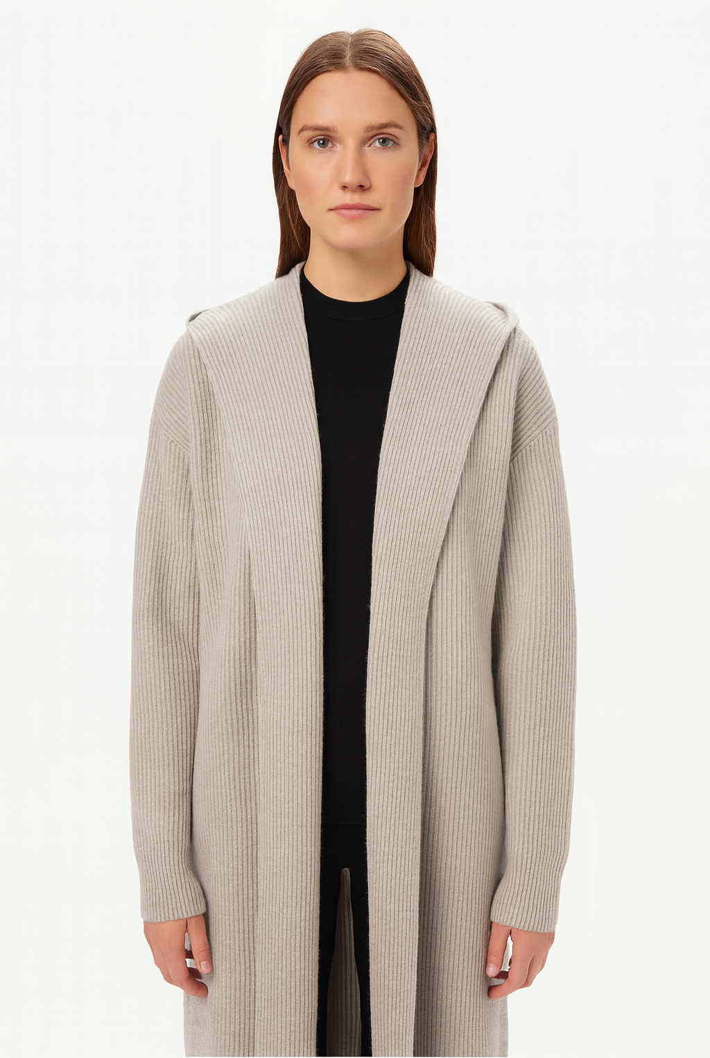 Gilet femme à capuche oversize doux et chaud - PanierRoyale