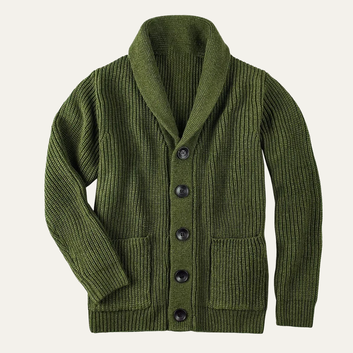 VogeLuxe | Gilet côtelé à col châle pour homme 4
