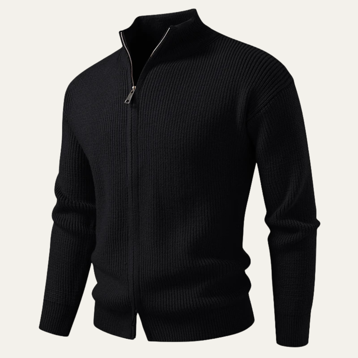 Gilet Côtelé Homme Col Montant Chaud et Élégant