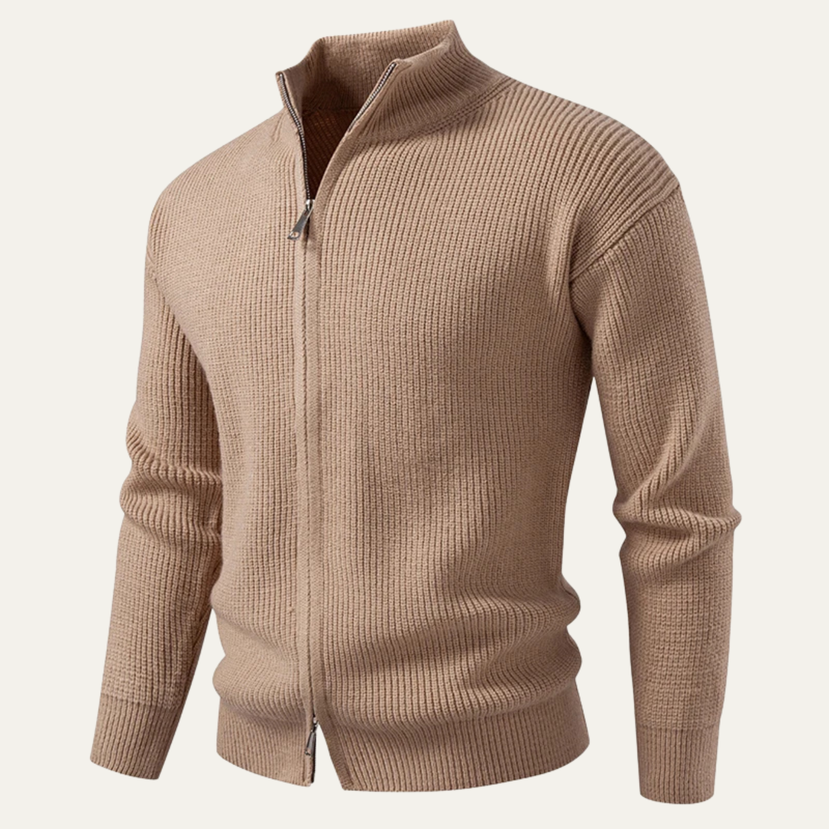 VogeLuxe | Gilet côtelé à col montant pour homme 3
