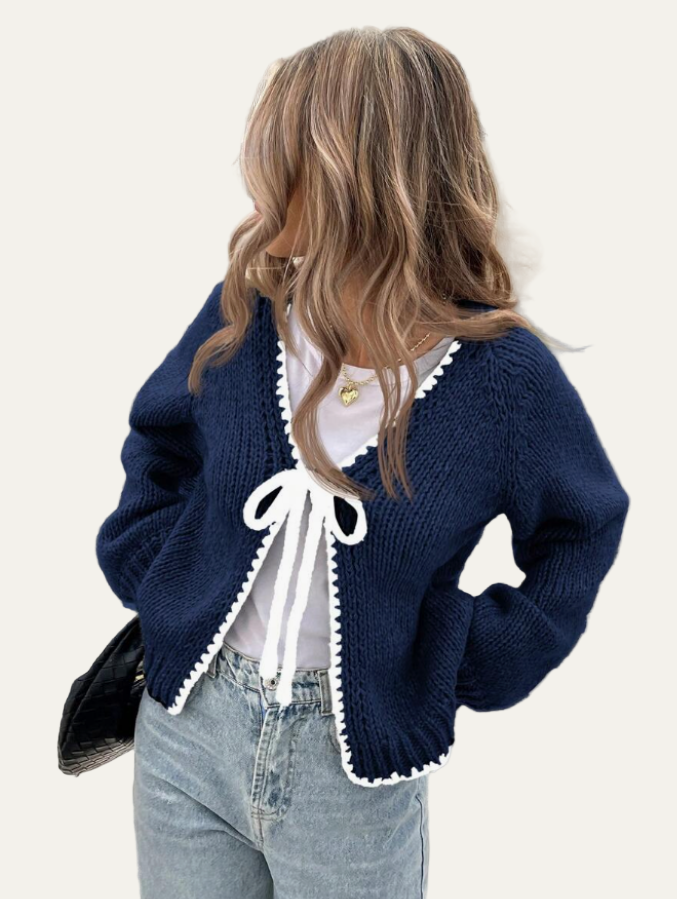 Gilet femme court décolleté V élégant pour soirée