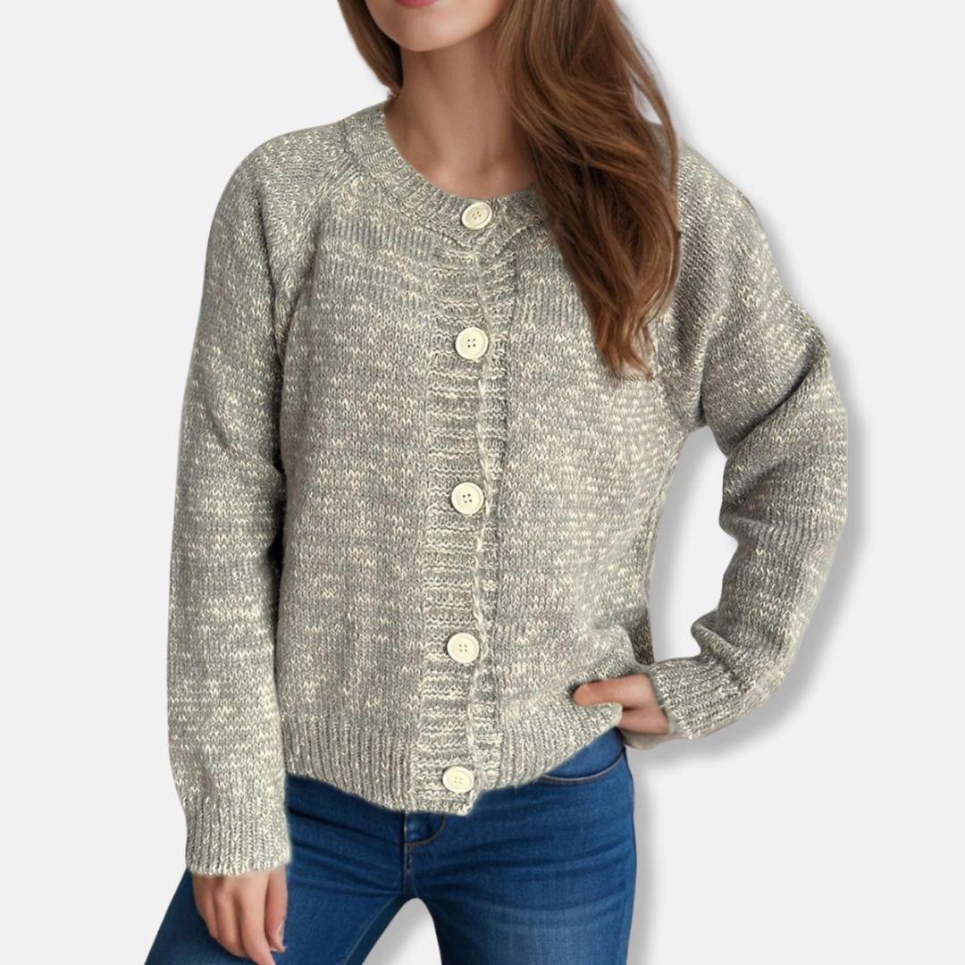 Gilet femme court et ajusté boutonné