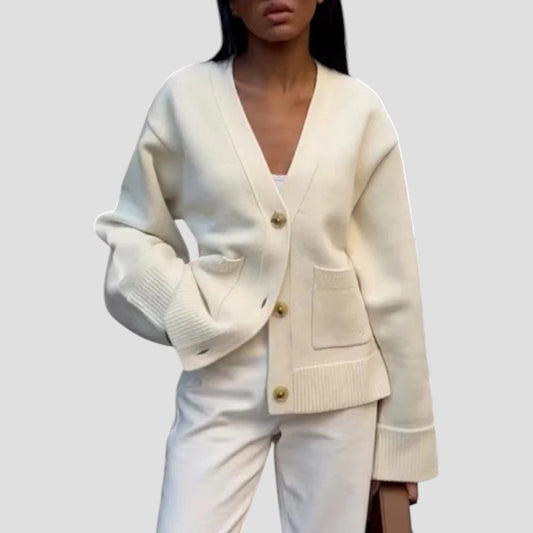 Gilet femme court et élégant en tricot fin - PanierRoyale