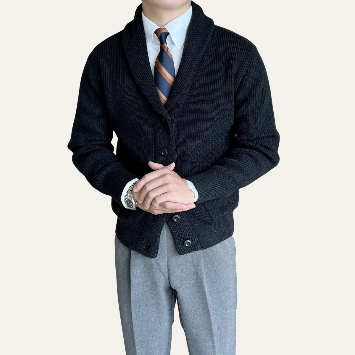 Gilet Homme Hiver Très Chaude Maille Épaisse - PanierRoyale