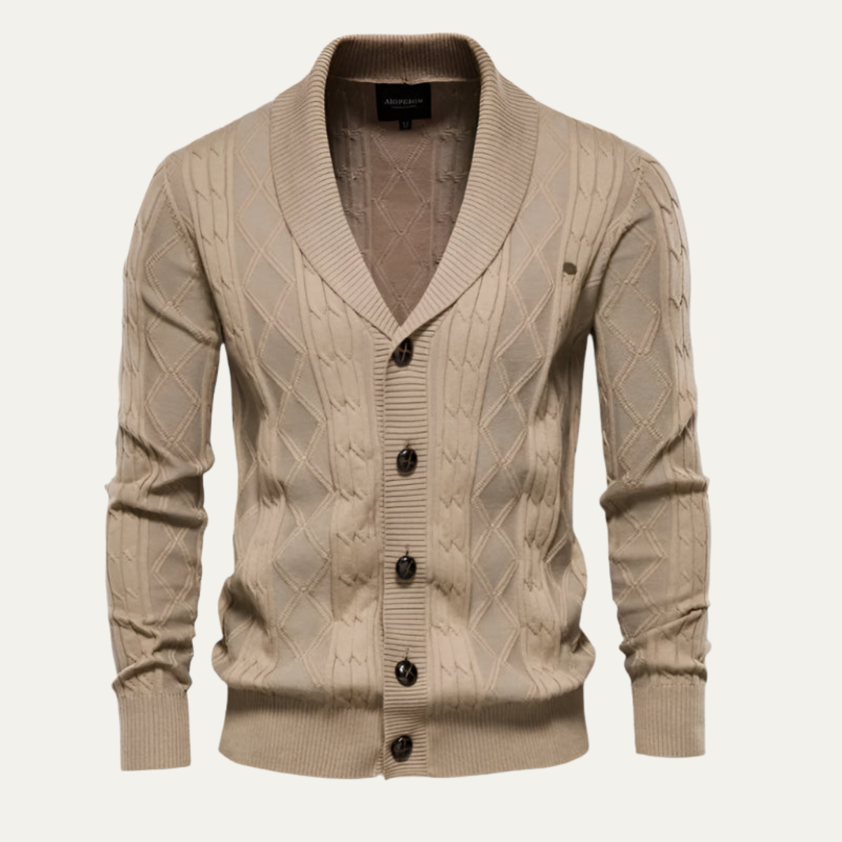 VogeLuxe | Gilet élégant en maille torsadée pour homme 1