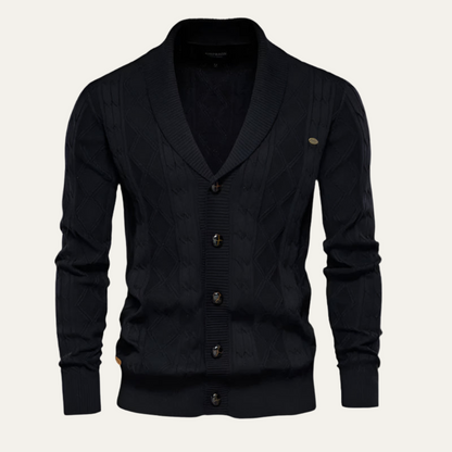 VogeLuxe | Gilet élégant en maille torsadée pour homme 3