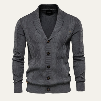 VogeLuxe | Gilet élégant en maille torsadée pour homme 4