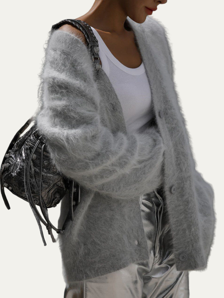 VogeLuxe | Gilet en grosse maille confortable pour femme 0