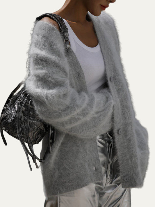 VogeLuxe | Gilet en grosse maille confortable pour femme 0