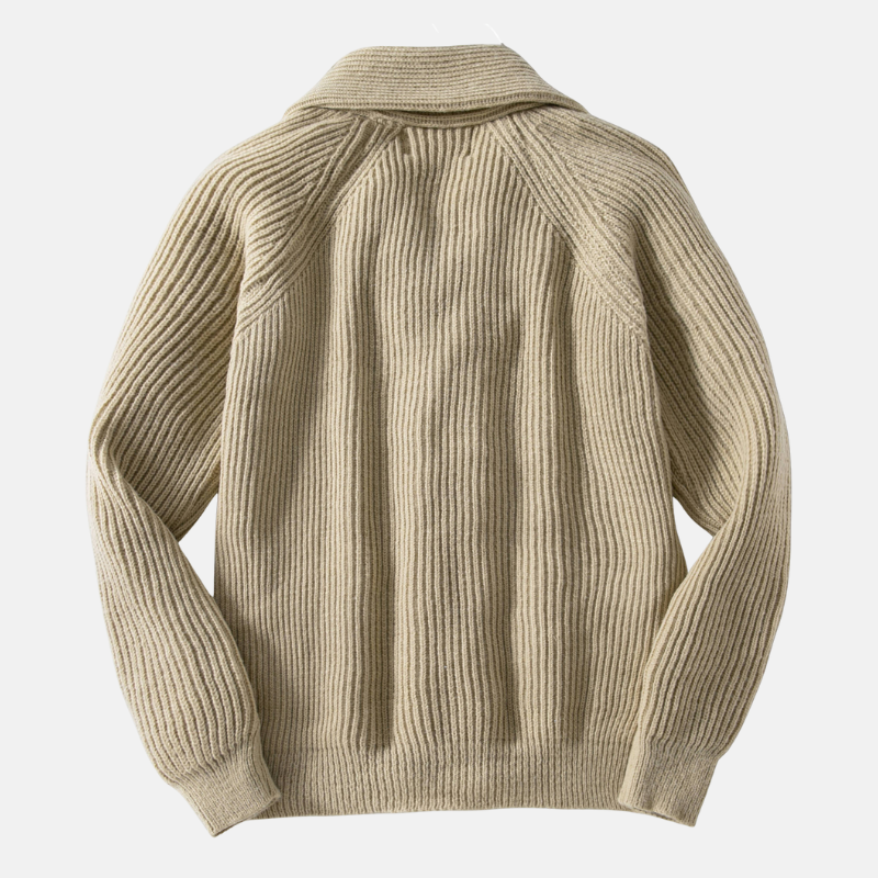 VogeLuxe | Gilet en grosse maille pour homme avec col châle 2