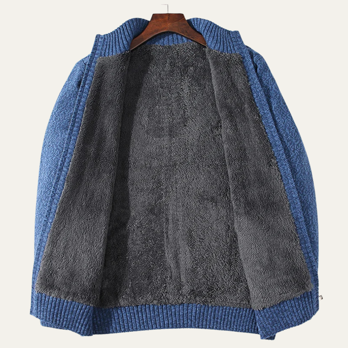 VogeLuxe | Gilet en laine doublé sherpa pour homme 3