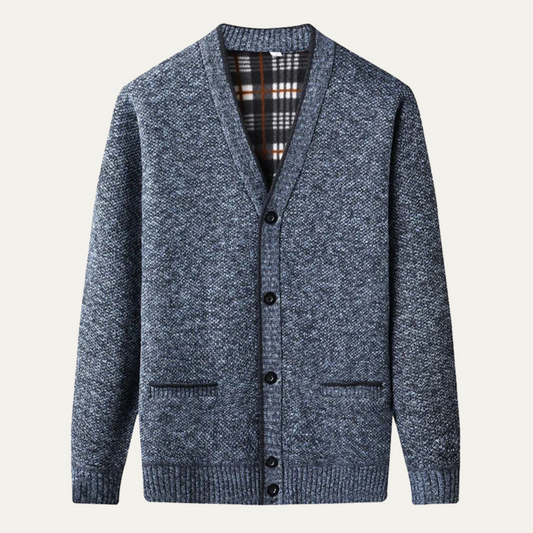 Gilet en maille à carreaux classique pour homme - PanierRoyale