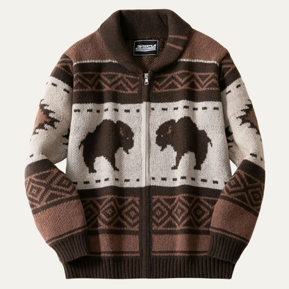VogeLuxe | Gilet en maille à col châle pour homme 0