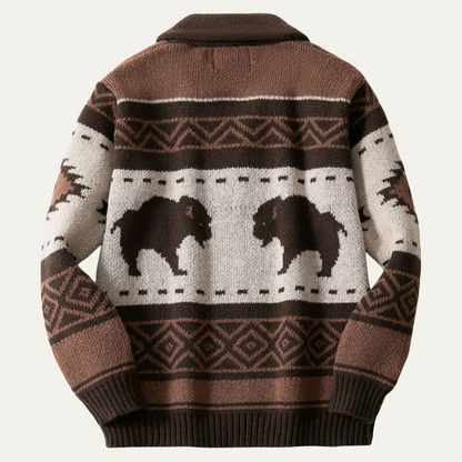 VogeLuxe | Gilet en maille à col châle pour homme 2