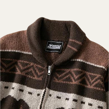 VogeLuxe | Gilet en maille à col châle pour homme 4