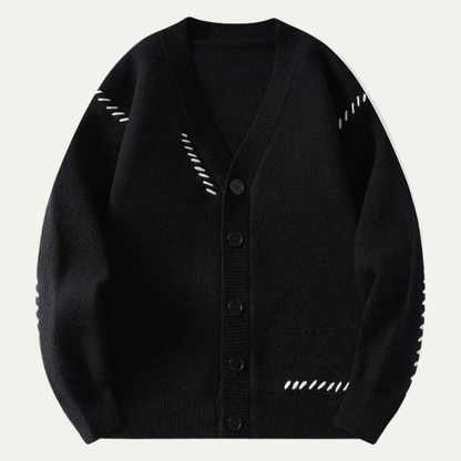 Gilet en maille pour homme col V élégant