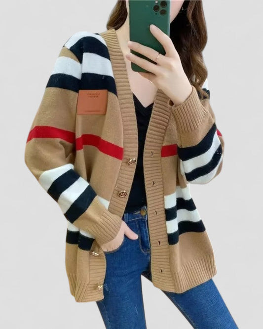 VogeLuxe | Gilet en maille cachemire pour femme avec col en V 0