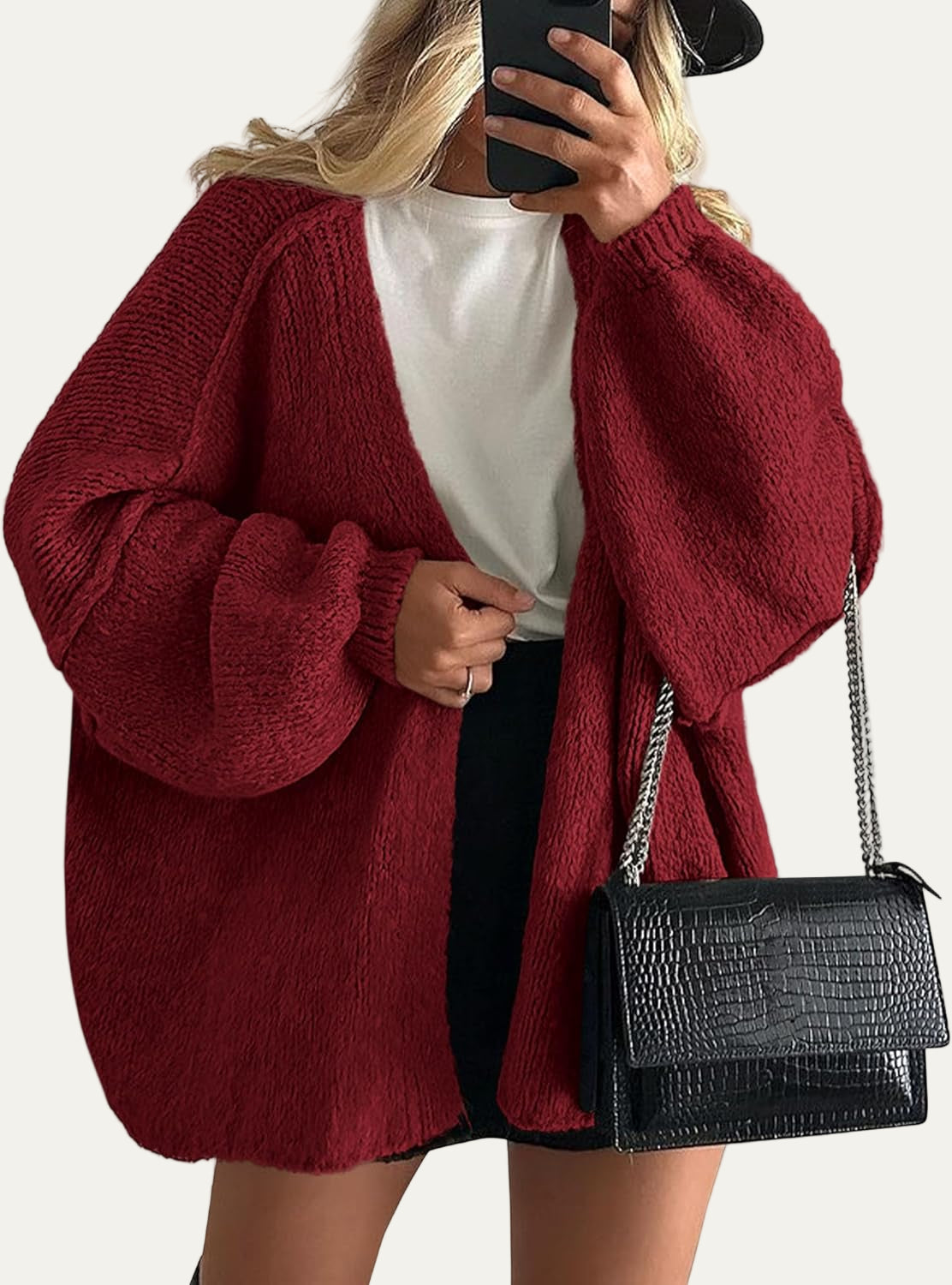 Gilet femme en maille épaisse et chaud pour hiver - PanierRoyale