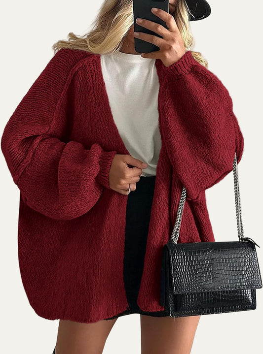 Gilet femme en maille épaisse et chaud pour hiver - PanierRoyale