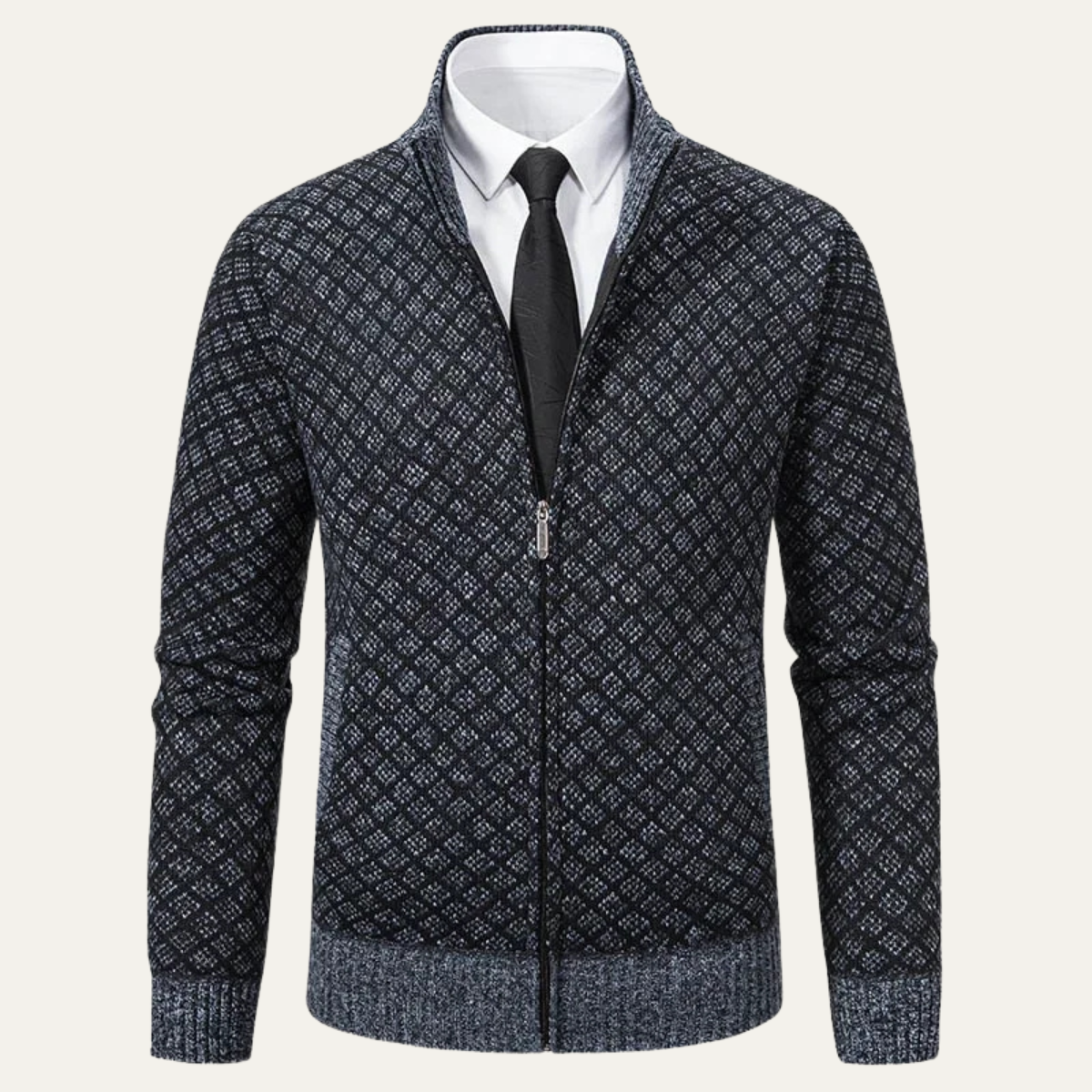 VogeLuxe | Gilet en maille géométrique pour homme 1